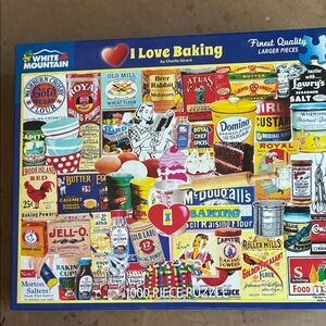 White Mountain I Love Baking Puzzle - Multicolor 1000 pc